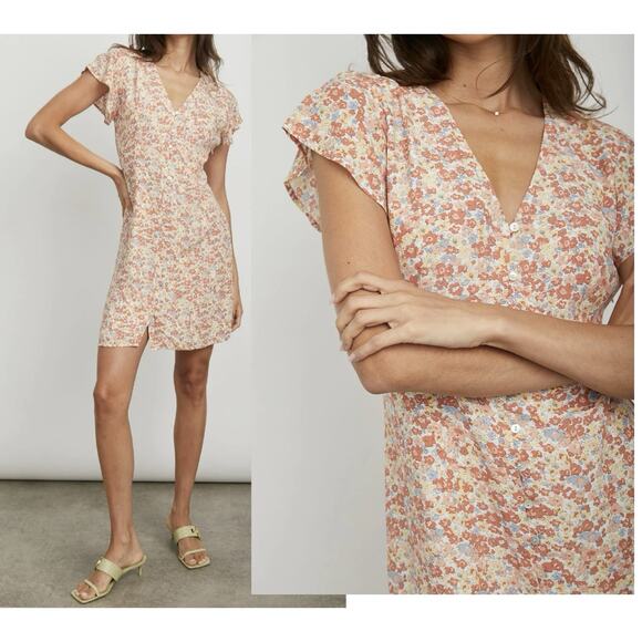 Rails Helena Dress Pink Wildflower Ditsy Floral Feminine Cottagecore Size Medium - Picture 1 of 13
